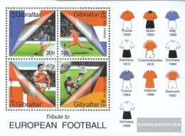 Gibraltar Block40 (complete Issue) Unmounted Mint / Never Hinged 2000 Football - Gibilterra