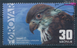 Dänemark - Färöer 435 (kompl.Ausg.) Gestempelt 2002 Isländischer Merlin (10400796 - Faroe Islands