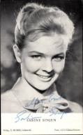 CPA Schauspielerin Sabine Sinjen, Portrait, Autogramm - Actors