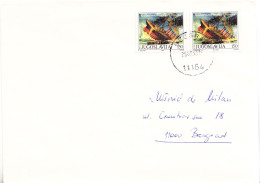 PAIR OF TITANIC SHIP ON CVR,YUGOSLAVIA - Bateaux