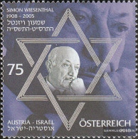 Austria 2875 (complete Issue) Unmounted Mint / Never Hinged 2010 Simón Wiesenthal - Neufs