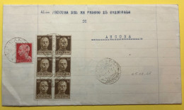 1945 MONSANO CON LUOG X ANCONA - Storia Postale