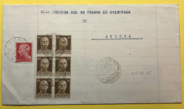 1945 MONSANO CON LUOG X ANCONA - Marcofilía