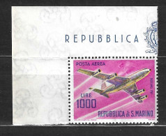 SAN MARINO -1964 - P. AEREA - AEREI - LIRE 1.000- NUOVO MNH** ( YVERT AV 138- MICHEL 801- SS A 148) - Poste Aérienne