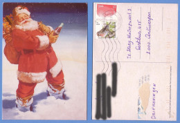 CARTE POSTALE  FANTAISIE - PERE  NOËL - PUBLICITAIRE COCA COLA - Other & Unclassified