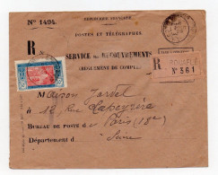 !!! COTE D'VOIRE, LETTRE RECOMMANDEE DE BOUAFLE POUR LA FRANCE DE 1929 - Covers & Documents