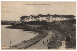 CPA 56 - ILE AUX MOINES (Morbihan) - 4038. Plage Et Bois D'Amour - Coll. H. Laurent - Ile Aux Moines