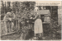 CPA Folklore. Bretagne. 4990. Comment Jean ! Tu N'as Pas Honte De N'être Pas Encore Parti Soldat ? Coll. Hamonic - Personnages