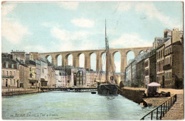 CPA 29 - MORLAIX (Finistère) - 664. Bassin à Flot Et Viaduc - Ed. L.V. & CIe - Morlaix