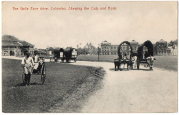 CPA SRI LANKA - CEYLON - The Galle Face Drive, Shewing The Club And Hotel (animée, Attelages De Boeufs) - Plâté & Co - Sri Lanka (Ceilán)