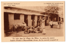 CPA INDE - Maison Des Masters (maîtres D'école) à Bhawanikhera - Capucins Français, Mission Du Sacré-coeur Au Rajputana - Indien