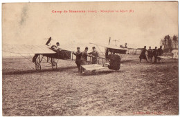 CPA 02 - Camp De SISSONNE (Aisne) - Monoplans Au Départ (II) (animée, Aviateurs) - Ed. L. Leclere - Sissonne