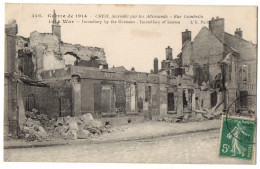 CPA 60 - CREIL (Oise) - 146. Creil Incendié Par Les Allemands. Rue Gambetta. Guerre De 1914 - Ed. A. L'Hoste - Creil