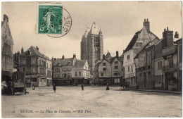 CPA 60 - NOYON (Oise) - 18. La Place Du Chevalet - ND Phot - Noyon