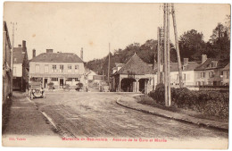 CPA 60 - MARSEILLE EN BEAUVAISIS (Oise) - Avenue De La Gare Et Mairie - Ed. Valade - Marseille-en-Beauvaisis