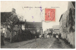 CPA 60 - BOISSY (Oise) - 5. Rue Du Bois (petite Animation) - Ed. Aveline - Other & Unclassified