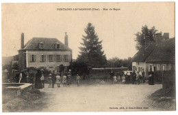 CPA 60 - FONTAINE-LAVAGANNE (Oise) - Rue Du Repos (animée) - Ed. Svoboda - Other & Unclassified