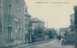 C/277               91     Massy     -    La Poste Et Rue Gambetta - Massy