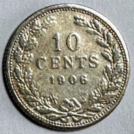 Netherlands 10 Cents 1906 (Silver) - 10 Centavos