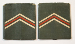 Militaria-BE-Terre-insigne De Grade-épaulette_OR4_caporal-chef_ancien Modèle _D - Landmacht