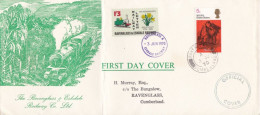 GB Engeland 1970 Ravenglass & Eskdale Railway FDC Fold Into Envelope - Eisenbahnen