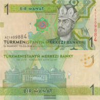 Turkmenistan Pick-number: 22 Uncirculated 2009 1 Manat - Turkmenistán