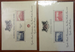 Tchécoslovaquie Deux Blocs-feuillets De L'Exposition De New-York 1939 Neuf ** MNH. TB - Blocchi & Foglietti