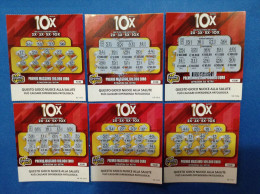 6 Biglietti Lotteria Gratta E Vinci Nuovo 10x - Lottery Tickets