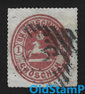 BRAUNSCHWEIG 1865 Mi.# 18 Gestempelt Rostrechteck BNS "9" / Allemagne Alemania Altdeutschland Old Germany States - Brunswick