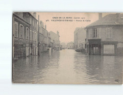 VILLENEUVE TRIAGE : Inondations 1910, Avenue De Choisy - état - Andere & Zonder Classificatie