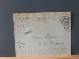 FRANCE/2106 LETTRE  CONTRIBUTIONS DIRECTES CAEN 1924  1C BLANC - 1900-29 Blanc