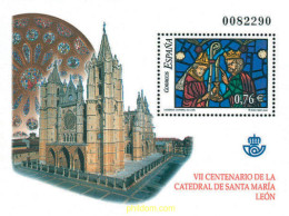 124758 MNH ESPAÑA 2003 VIDRIERAS. CATEDRAL DE LEON - Unused Stamps