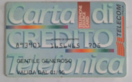 SCHEDA TELEFONICA ITALIANA - USI SPECIALI-CARTA DI CREDITO NUOVO TIPO- C&C 4018 - [4] Collections