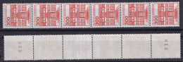 Bund 1143  6er Streifen Burgen+Schlösser 300 Pf Postfrisch - Roulettes