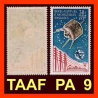 TAAF - YVERT N° PA9 TC - CENTENAIRE UIT - Satellite - SCAN RECTO-VERSO CONTRACTUEL - SANSURPRISE - Neufs