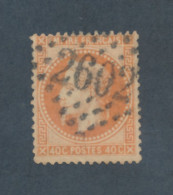 FRANCE - N° 31 OBLITERE AVEC GC 2602 NANTES - COTE : 25€ - 1868 - 1863-1870 Napoleone III Con Gli Allori