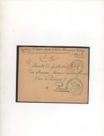 ALGERIE,1916, »HOPITAL MILITAIRE D’HAMMAM-RHIRA » ALGER - Storia Postale