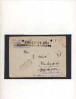 ALGERIE,PRIS ; DE GUERRE ALLEMAND AU CAMP DE DJELFA, DOUBLE ,,,« CENSURE P.G . IV » - Briefe U. Dokumente