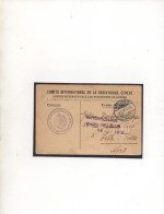 ALLEMAGNE,1915, PRIS.DE GUERRE FRANCAIS . ROTES  KREUZ,»SERVICE GRATUIT LILLE » (NORD) - Courriers De Prisonniers