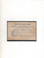 FRANCE,1918,PRIS.GUERRE « HOPITAL COMPLEMENTAIRE N°9-LYON » (RHONE) DOUBLE CENSURE - Oorlog 1914-18