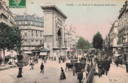 75 - PARIS _S28519_ La Porte Et Le Boulevard Saint Denis - Other & Unclassified