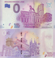 FRD (FR.Germany) Souvenirschein Brunswick Leo Uncirculated 2019 0 Euro Brunswick Leo - Non Classés