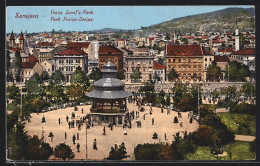 AK Sarajevo, Franz Josef`s-Park Mit Pavillon  - Bosnia Y Herzegovina