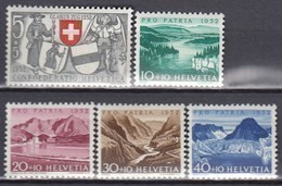 SCHWEIZ  570-574, Postfrisch **, Pro Patria: Seen Und Wasserläufe 1952 - Nuovi