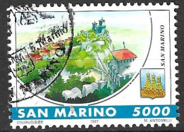 SAN MARINO -1997 - CASTELLI - LIRE 5.000 - USATO ( YVERT 1507- MICHEL 1712 - SS 1555) - Usati