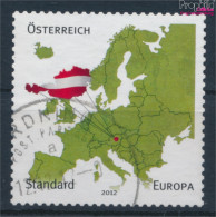 Österreich 3006II, Type II, Korrigierte Grenzlinien Gestempelt 2012 Karten (10404063 - Usati