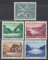 SCHWEIZ  627-631, Postfrisch **,  Pro Patria 1956, Seen Und Wassserläufe - Nuevos