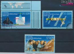 DDR 3190-3192 (kompl.Ausgabe) Gestempelt 1988 Weltraumflug (10405803 - Oblitérés