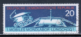 East Germany / DDR 1971 Mi# 1659 Used - Lunokhod 1 On Moon / Space - Oblitérés