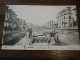 CPA - Nantes (44) - Le Barrage De L'Erdre - 1928 - SUP (HW 25) - Nantes